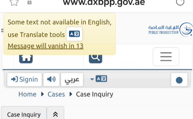 التحقق من حالة القضية في محاكم دبي