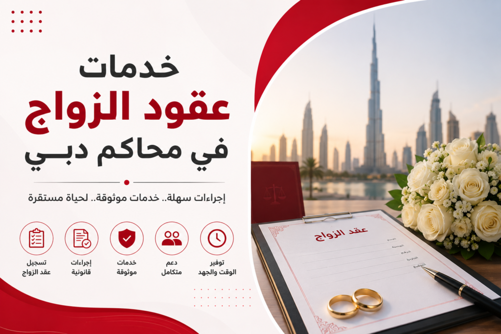 خدمات عقود الزواج في محاكم دبي